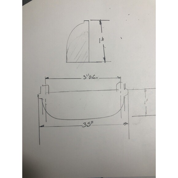 10 pcs  Cosmas Flat Black Cabinet Hardware Cup Pulls (3.0 O.C. )( 1.6" x 3.5") - Picture 7 of 7